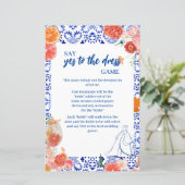 Dat is een meer douche ja op de jurk spel kaart (Staand voorkant)