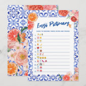 Dat is een meer emoji pictionary vrijgezellenfeest kaart (Voorkant / Achterkant)