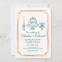 Dat is een meer funky tekening handschrift bruilof