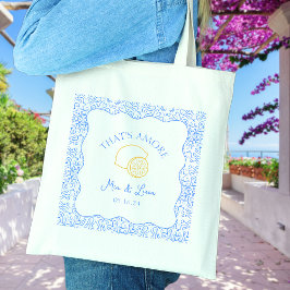 Dat is een meer gepersonaliseerde Amalfi Coast Wed Tote Bag