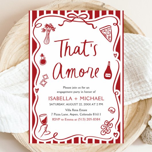 Dat is een meer grillig Italiaans verlovingsfeest Kaart