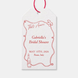 Dat is een meer grillige Hand getekend Chic Italia Cadeaulabel