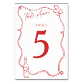 Dat is een meer grillige Hand getekend Chic Italia Kaart (Achterkant)