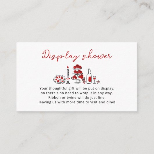 Dat is een meer grillige Italiaanse rode display d Informatiekaartje (Voorkant)