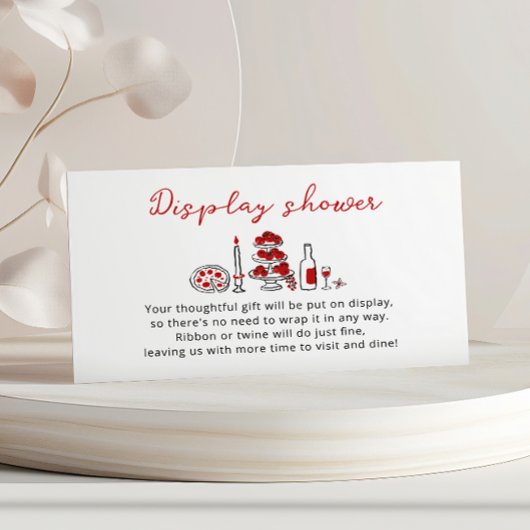 Dat is een meer grillige Italiaanse rode display d Informatiekaartje