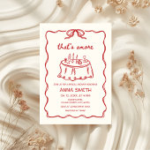 Dat is een meer Hand-geïllustreerd Rood Vrijgezell Kaart