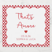 Dat is een meer Italiaans chique bruiloft champagn Sparkling Wijnetiket (Enkel label)