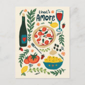 Dat is een meer Italiaans eten Valentijn liefde gr Briefkaart (Voorkant)