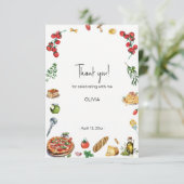 Dat is een meer Italiaans feestje, bedankt Card (Staand voorkant)