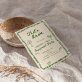 Dat is een meer Italiaans Hand getrokken Verloving Kaart