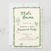 Dat is een meer Italiaans Hand getrokken Verloving Kaart (Voorkant)