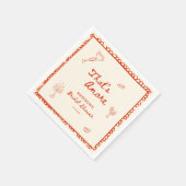 Dat is een meer Italiaans handgetekend Vrijgezelle Servet (Hoek)