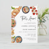 Dat is een meer Italiaans pasta eten repetitie din Kaart (Staand voorkant)