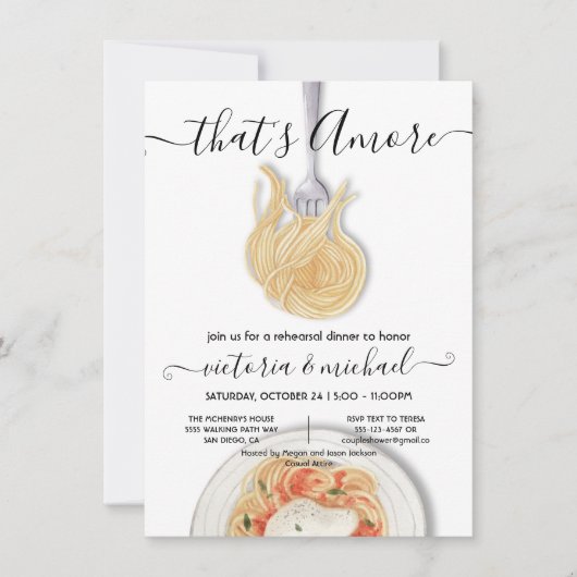 Dat is een meer Italiaans repetitief diner pasta I Kaart (Voorkant)