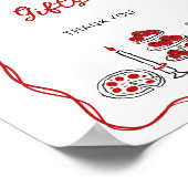 Dat is een meer Italiaans Rode Vrijgezellenfeest K Poster (Hoek)