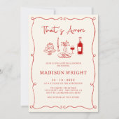 Dat is een meer Italiaans rood handgetrokken Vrijg Kaart (Voorkant)