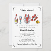 Dat is een meer Italiaans Seafood & Wine Vrijgezel Kaart (Voorkant)