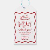 Dat is een meer Italiaans thema Vrijgezellenfeest  Cadeaulabel (Voorkant)