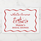 Dat is een meer Italiaans thema Vrijgezellenfeest Sparkling Wijnetiket (Enkel label)