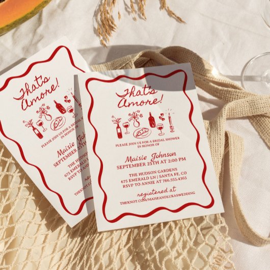 Dat is een meer Italiaans Wavy Border Vrijgezellen Kaart