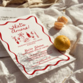 Dat is een meer Italiaans Wavy Border Vrijgezellen Kaart