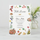 Dat is een meer Italiaanse bruidsdouche uitnodigin Kaart (Staand voorkant)