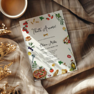 Dat is een meer Italiaanse bruidsdouche uitnodigin Kaart