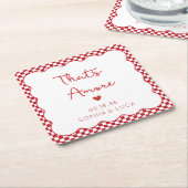 Dat is een meer Italiaanse chique gepersonaliseerd Kartonnen Onderzetters (Schuin)