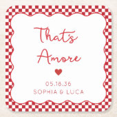 Dat is een meer Italiaanse chique gepersonaliseerd Kartonnen Onderzetters (Voorkant)