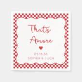 Dat is een meer Italiaanse chique gepersonaliseerd Servet (Voorkant)