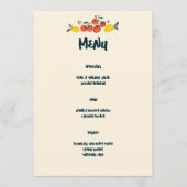 Dat is een meer Italiaanse Food Love Whimsical CUS Menu (Voorkant)