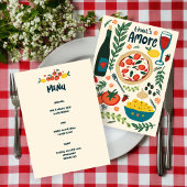 Dat is een meer Italiaanse Food Love Whimsical CUS Menu