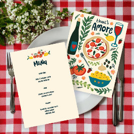 Dat is een meer Italiaanse Food Love Whimsical CUS Menu