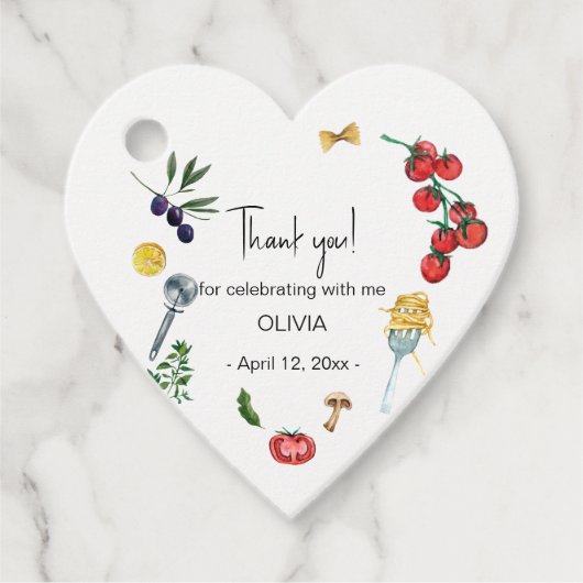 Dat is een meer italiaanse partij dank je wel Favo Bedankjes Labels (Voorkant)