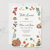 Dat is een meer Italiaanse repetitie dineruitnodig Kaart (Voorkant)