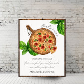Dat is een meer Italië Pizza welkom bord Poster