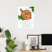 Dat is een meer Italië Pizza welkom bord Poster (Thuiskantoor)