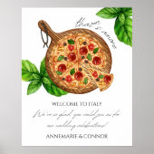 Dat is een meer Italië Pizza welkom bord Poster (Voorkant)