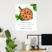 Dat is een meer Italië Pizza welkom bord Poster (Thuiskantoor)