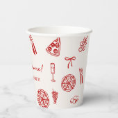 Dat is een meer Italië vrijgezellenfeest Papieren Bekers (Achterkant)