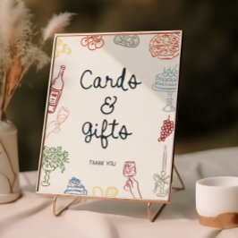 Dat is een meer kleurrijke geïllustreerde Kaarten Poster