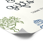 Dat is een meer kleurrijke geïllustreerde Kaarten  Poster (Hoek)