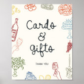 Dat is een meer kleurrijke geïllustreerde Kaarten  Poster (Voorkant)