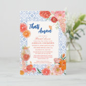 Dat is een meer mediterraan blauw tegels vrijgezel kaart (Staand voorkant)