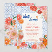 Dat is een meer mediterraan blauw tegels vrijgezel kaart (Voorkant / Achterkant)