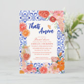 Dat is een meer mediterraan blauw tegels vrijgezel kaart (Staand voorkant)