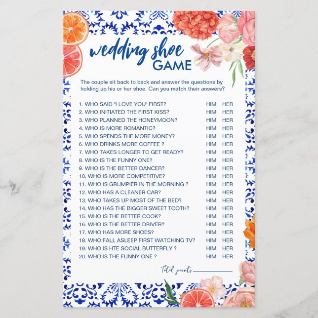 Dat is een meer mediterraan oranje trouwschoenspel (Voorkant)