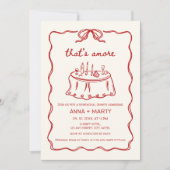 Dat is een meer met de hand geïllustreerd Red Rehe Kaart (Voorkant)