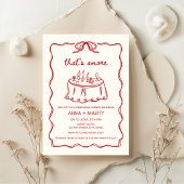 Dat is een meer met de hand geïllustreerd Red Rehe Kaart