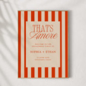 Dat is een meer Red Stripes Engagement Party Welko Poster